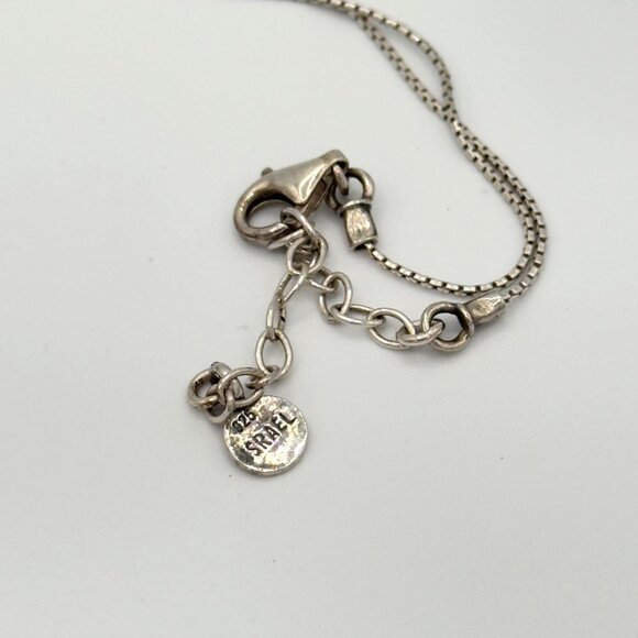 DIDAE 925 Sterling Silver Vintage Signed Heart Link Style Chain Necklace 16" - Picture 14 of 16